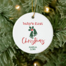 Search for baby footprint christmas tree decorations Babys first christmas