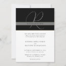 Search for classic monogram wedding invitations Initial