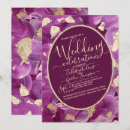 Search for brushstroke wedding invitations Gold foil