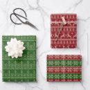 Search for fair isle wrapping paper Reindeer