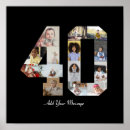 Search for 40th anniversary posters Black and white