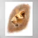 Search for lion brown posters Watercolor