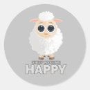 Search for happy sheep stickers Cute