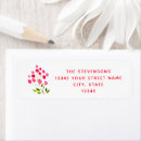 Search for festive floral return address labels Elegant