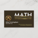 Search for special education business cards Math tutor