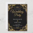 Search for elegant black and gold wedding invitations Trendy