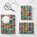 Search for tiki wrapping paper Pattern
