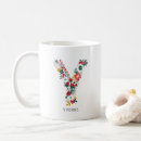 Search for initial y mugs Floral