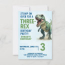 Search for third dinosaur birthday invitations Baby boy