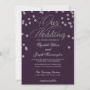 Search for silver confetti wedding invitations Calligraphy