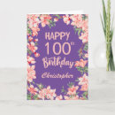 Search for 100th birthday cards One hundred years old