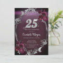Search for burgundy and silver invitations Roses