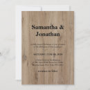 Search for wood grain wedding invitations Simple