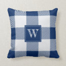 Search for navy plaid cushions Monogrammed