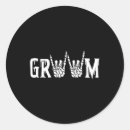 Search for just married wedding stickers Groom