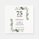 Search for 75th anniversary napkins Vow renewal