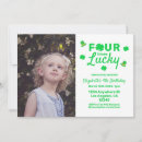 Search for four birthday invitations Green