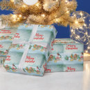 Search for bird christmas wrapping paper Snow