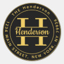 Search for create your own monogram stickers Return address