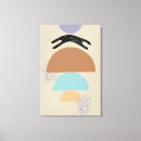 Search for abstract cat canvas prints Black