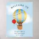 Search for hot air balloon welcome signs Blue