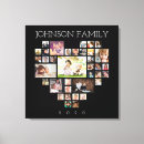 Search for family collage canvas prints Heart