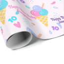 Search for ice cream cone wrapping paper Pink