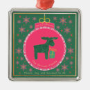 Search for pink reindeer christmas tree decorations Festive