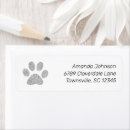 Search for pet return address labels Paw