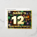 Search for 12 years birthday invitations Twelve years old