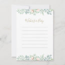Search for baby shower advice cards Botanical