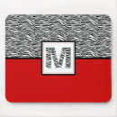 Search for monogram zebra pattern mousepads Animal