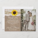Search for sunflower wedding thank you cards Country