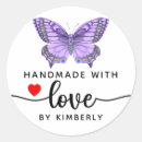 Search for love butterflies stickers Watercolor