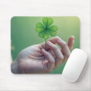 Search for four leaf mousepads Green