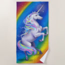 Search for rainbow unicorn beach towels Magical