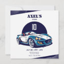 Search for sports car birthday invitations Racing