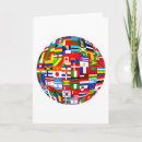 Search for international flags cards Globe