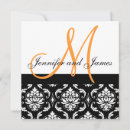 Search for black white damask wedding invitations Stylish