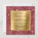 Search for ruby 40th invitations Glitter