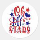 Search for independence day star stickers Bald eagle