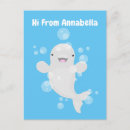 Search for cute cartoon whale postcards Animal
