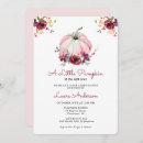 Search for burgundy and pink baby shower invitations Pumpkin