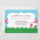 Search for girls soccer birthday invitations Cute