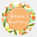 Search for peach bridal shower stickers Tropical