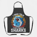 Search for funny shark aprons Fish