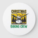 Search for holiday snowman clocks Santaclaus