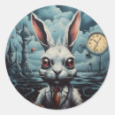 Search for alice in wonderland white rabbit stickers Carroll