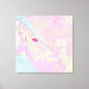 Search for abstract line drawing canvas prints Pink