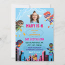 Search for kids costume party invitations Superhero